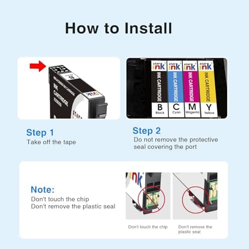 Starink Remanufactured Ink Replacement for Epson 822XL 822 Ink Cartridges Compatible with Epson Workforce Pro WF-3820 WF-3823 WF-4833 WF-4820 WF-4830 WF-4834 Printer High Yield & Latest Chip 8 Packs - Thumbnail 5