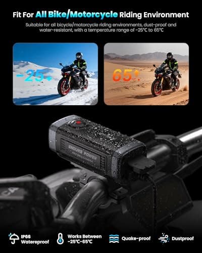 AKEEYO AKY-710Lite 2K30FPS WiFi Action Camera with Ultra HD,Motorcycle Camera/Bike Camera IP66 Waterproof with Loop & Emergency Recording, Parking Monitor,Rechargeable,7.5 Hours Extended Battery - Thumbnail 4