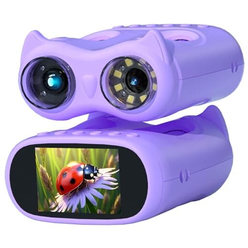 Pozifu 2.0" Handheld Microscope for Kids, 2 in 1 1000X Pocket Digital Microscope & 10X Telescope for Kids - Science Kits STEM Toys - Gifts for Boys Girls Ages 3 4 5 6 7 8 9 10 11 12 (Purple) - Image 1
