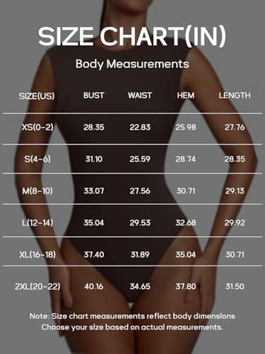 PINKMSTYLE Womens Tank Top Bodysuit Double Lined Crew Neck Summer Basic Sleeveless Going Out Body suits Tops Coffee Large - Thumbnail 6