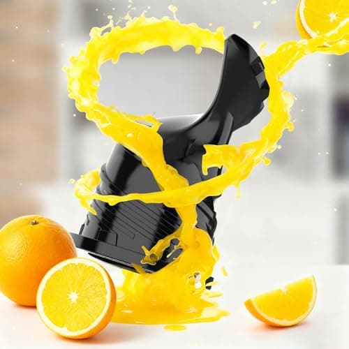 Kismile 300W Cold Press Juicer, 5.4" Wide Feed Chute, Slow Masticating Juicer Machines Vegetable and Fruit, Electric Juicers Juice Maker with Reverse Function, Stainless Steel Juicer Easy to Clean - Thumbnail 4