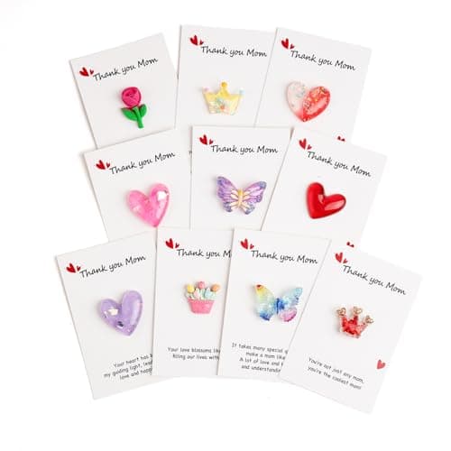 mountova 10 Sets Pocket Hug Card with Shell Token Encouragement Greeting Cards with Motivational Quotes Inspirational Emotional Support Anxiety Relief Keepsakes for Friends, Family - Image 1