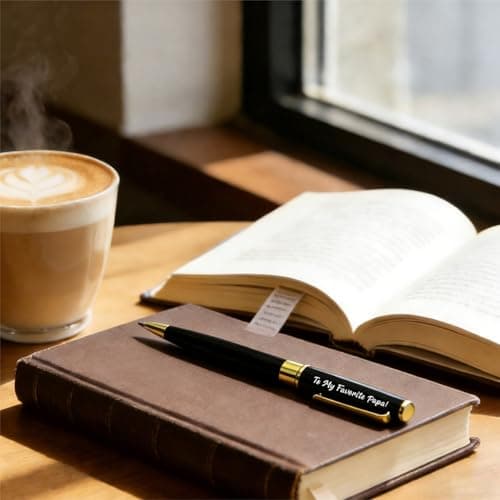 ABNTY To My Favorite Papa Engraved Ballpoint Pen - Thumbnail 4