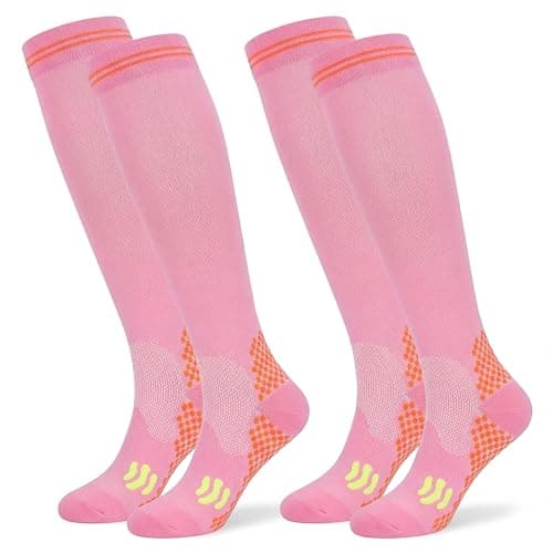 Odtmger Compression Socks (2/3 Pair) for Men and Women 20-30 mmHg Compression Stockings Circulation for Cycling Running Support Socks - Image 1