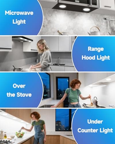 Noobibaba Upgraded Glass Microwave Light Bulbs Under Hood, G8 LED Bulb for GE LG Samsung Under Microwave Light Bulb, 3W Equivalent WB25X10019 20W Halogen Lamp 120V Daylight White 6000K 2-Count - Thumbnail 5