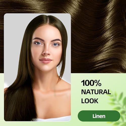 SHIHUANUO Hair Dye Shampoo 3 in 1 for Gray Hair Coverage,Argan nut Natural Shampoo Hair Dye for Women & Men/Ammonia-Free 500ml(Linen) - Thumbnail 2