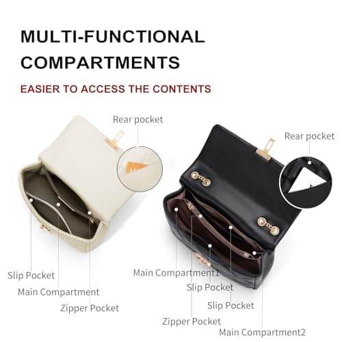 CinvaiKrose Hobo Purses For Women, Shoulder Bag For Women Crossbody Handbags, Leather For Three Carrying Styles - Thumbnail 4