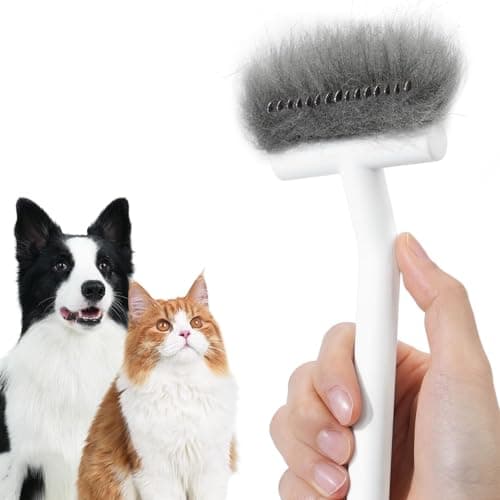 aumuca Undercoat Rake for Dogs & Cats – Deshedder & Grooming Brush – Dog Brush & Cat Brush for Long or Short Hair – Dematting Comb for Matted Fur, Kitten, Puppy, Rabbit, Horse - Image 1