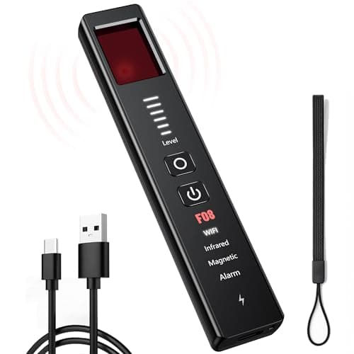 OBSITWY Hidden Camera Detectors, Anti-Spy Camera Finder & GPS Tracker Detector with Anti-Theft & SOS Alarm, Privacy Pen Bug Detector, Portable for Travel, Hotel, Office, Car (Medium) - Image 1