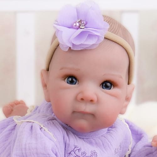 Milidool Lifelike Reborn Baby Dolls- 20Inch Cute Soft Vinyl Realistic Baby Doll Poseable Real Life Baby Dolls with Complete Accessories for 3+ Years Old Gifts - Thumbnail 2