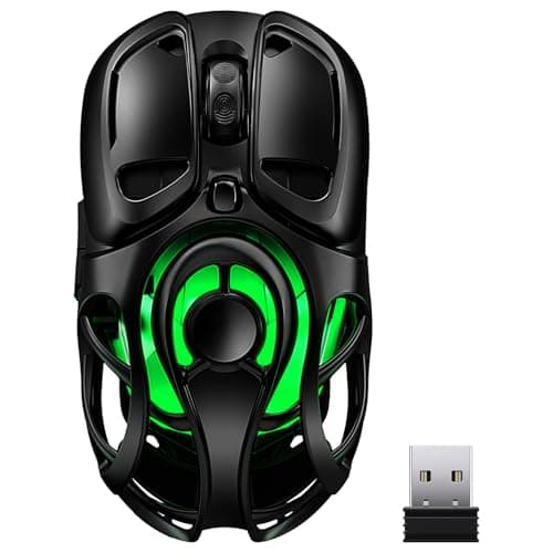 YPBDAN Wireless Gaming Mouse, Tri-Mode 2.4G/USB-C/Bluetooth 5.3 RGB Wireless Mouse, 10000 DPI, 60Hrs Battery, Ultra-Light Ergonomic Design, Rechargeable Computer Mice Compatible with PC Mac Laptop - Image 1