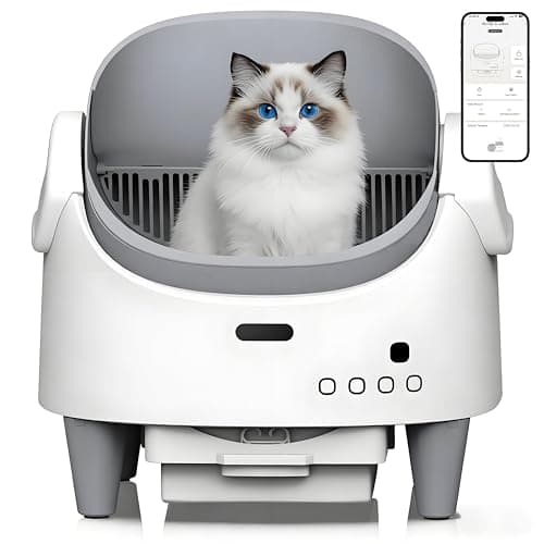 Automatic Cat Litter Box, Self-Cleaning Litter Box with Open-Top Design, 15-Layer Safety Protection System & Smart App Control, Electric Cat Litter Box with Adjustable Entry Height & Odor Control - Image 1