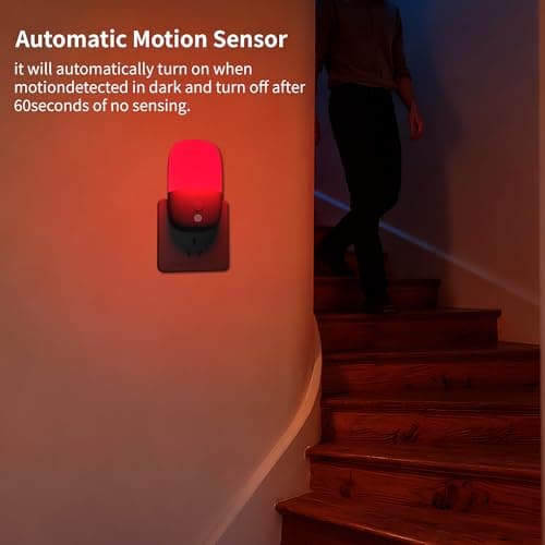 Omndpou 670nm Red Light Night Light Bulbs for Sleep-2 Color Modes (Red,Yellow) with Memory Function,Dimmable LED Light Bulbs for Bedroom,Nursery,Bathroom Eye-Caring Nightlight for Adults&Kids 2 Pack - Thumbnail 4