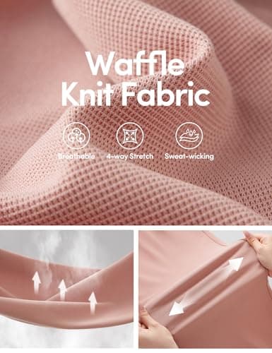 IUGA Wide Leg Pants Woman Pull on Stretchy Work Dress Pants High Waisted Business Casual Trousers Slacks Petite, Small, Pink - Thumbnail 4