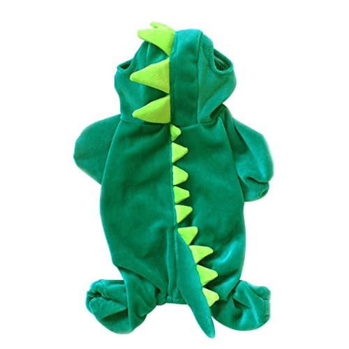 NACOCO Dog Dinosaur Design Costume Green Pet Clothes for Medium & Large Dog (Green, S) - Thumbnail 4