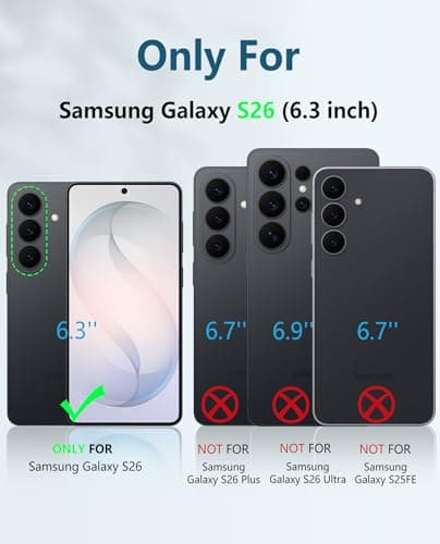 FNTCASE for Samsung Galaxy S26 Case: with [Built-in Screen Protector & Kickstand] [2 Front Frames] [Military-Grade Drop Protection] Heavy Duty Shockproof Rugged Case Full Body Protective Cover Orange - Thumbnail 2