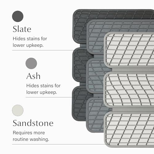Dorai Home Dish Pad – Quick-Dry Diatomite Stone Drying Mat for Kitchen Counter, 19.9" x 15.2" x 0.52", Slate - Thumbnail 5