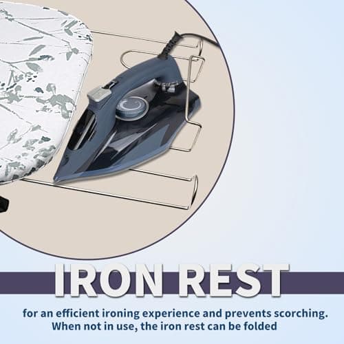 AKTIOIN Tabletop Ironing Board Folding with Iron Holder and Iron Rest, Portable Space Saving Small Metal Ironing Board - Thumbnail 2