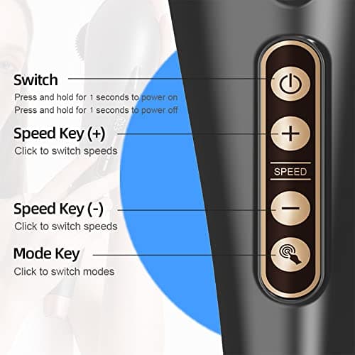 Asopal Back Massager, Deep Tissue Massager, Massage Machine for Pain Relief, Hand Held Massage Tool, Electric Percussion Body Relax Machine, Handheld Relaxation Tool - Thumbnail 2