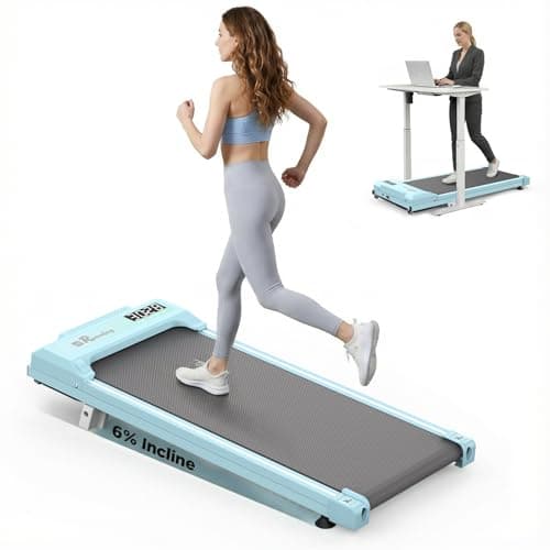 Lastforever Under Desk Walking Pad Treadmill with Incline for Office,Portable Walking Machine for Home with Remote Control, LED Display,300 Lbs Capacity,2.5HP Powerful & Quiet Motor - Image 1