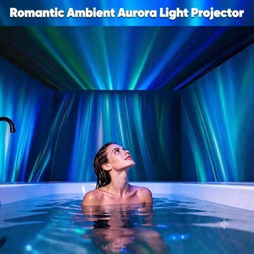 Northern Lights Projector, Aurora Projector - Birthday Gifts for Women, Gifts for Teenage Girls, Boy, Galaxy Projector for Bedroom - Thumbnail 5