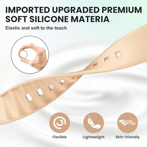 12 Pack Sport Bands Compatible with Apple Watch Band 38mm 40mm 41mm 42mm 44mm 45mm 46mm 49mm for Women Men,Soft Wristband Silicone Strap for iWatch Bands Series 11 10 9 8 7 6 5 4 3 2 1 Ultra SE - Thumbnail 3