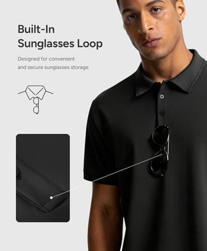 BRXL Golf Shirts for Men Short Sleeve Collared Relaxed Fit Mens Polo Shirt - Thumbnail 4