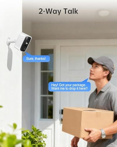 Security Cameras Wireless Outdoor,4MP Outdoor WiFi Wireless Cameras,Outside Battery Powered Camera for Home Security,AI Motion Detection,Color Night Vision,Spotlight,Siren Alarm,SD/Cloud Storage,2Pack - Thumbnail 6