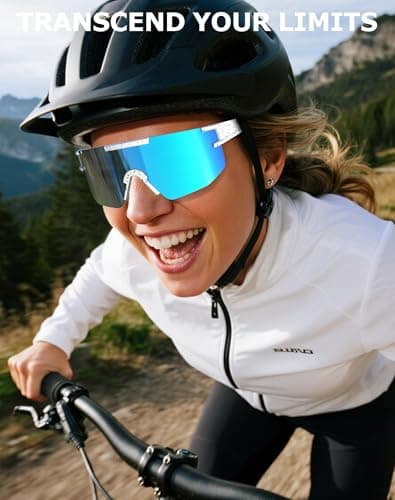 KALIYADI Polarized Sport Sunglasses-Men-Women Running-Sunglasses: Cycling Sun Glasses UV400 Driving Fishing 3packs - Thumbnail 6