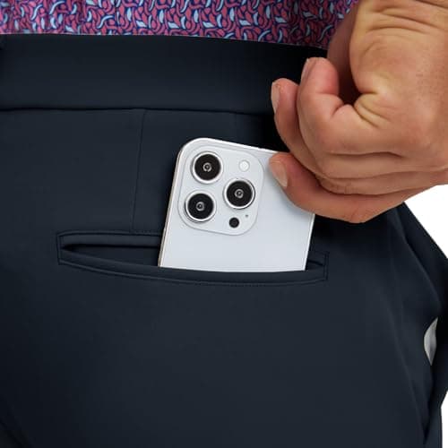 M MAELREG Men's Golf Pants Quick Dry Lightweight 30/32/34 Stretch Work Dress Casual Trousers with 4 Pockets Golf Pants Men Navy - Thumbnail 5