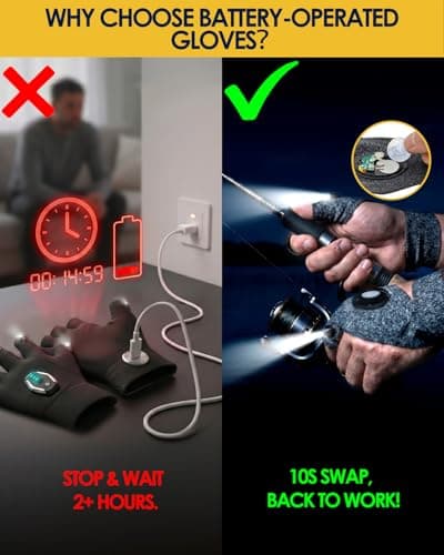 Fathers Day Dad Gifts for Husband, Led Flashlight Gloves Lighted Gloves with Lights, Mens Gifts for Men Him Papa Grandpa Who Wants Nothing, Cool Gadgets for Men Fishing Camping Handyman Repairs - Thumbnail 5