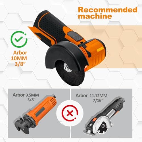 Diamond Tile Cutting Disc - BGTEC 3PCS Ceramic Tile Saw Blade 3 inch with 3/8 inch Arbor Continuous Toothing for Porcelain Ceramic Granite Marble Tile Granite - Thumbnail 6