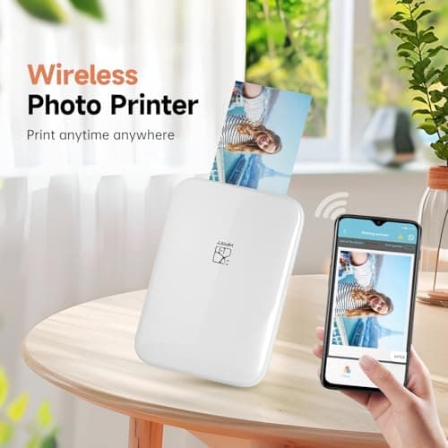 HPRT MT53 Mini Photo Printer with 50 Sheets Adhesive Paper, 2x3 Instant Portable Color Printer, Compatible with iOS & Android, Bluetooth Small Printer for Smartphones & iPhone - Thumbnail 6