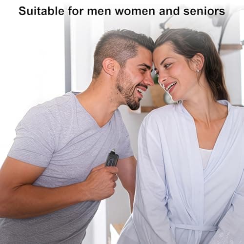 IMPORX Nose Hair Trimmer for Men and Women Rechargeable Professional Hair Removal Portable Travel Trimmer Stocking Stuffers for Men Gifts Idea Waterproof for Washable (1 Pack) - Thumbnail 3