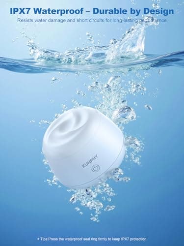 KUNPHY Ultrasonic Retainer Cleaner Machine, 48kHz Dental Cleaning Pod for Braces, Night Guard, Mouthguard, Toothbrush, Denture, Jewelry White - Thumbnail 5