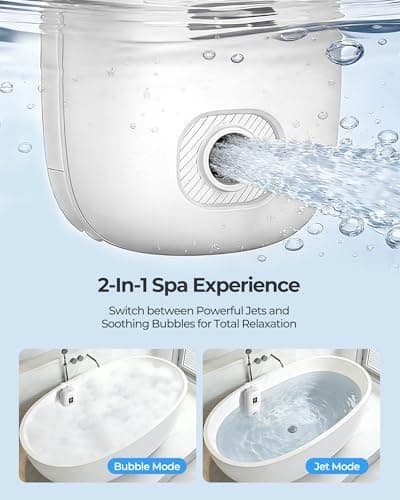 YUERO Bath Jets for Tub, Bath Jet or Bubble Mode, Cordless Waterproof Portable Bathtub Accessories with 3-Level Adjustable Speed, Bathtub Jets Massage for Home Spa, Travel Massage, Relaxing, Soothing - Thumbnail 5