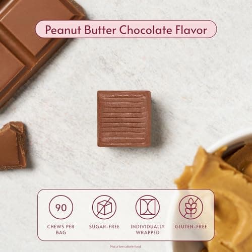 Bariatric Advantage Calcium Citrate Chewy Bites 500 mg - Highly Absorbable & Digestible - Vitamin D3 - Easily Chewable Calcium Supplement - Peanut Butter Chocolate - 90 Count - Thumbnail 3