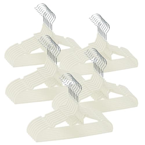 GoodtoU Baby Hangers, Velvet Hangers Kids Hangers 50 Pack for Toddler Infant Childrens Child Small Coats Pants Clothes Closet Organizers and Storage 12.6 Inch - Image 1