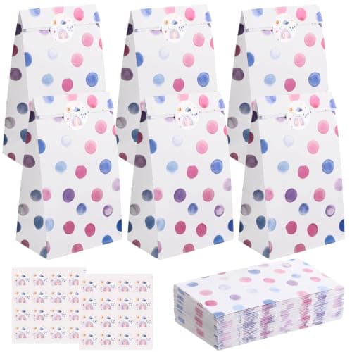 mypartyco 24 Pack Goodie Bags Party Favor Bags 9.44" x 5.12" x 3.14" - Image 1