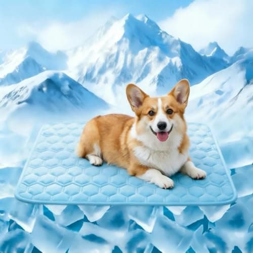 Cooling Mat for Dogs, Q-Max>0.5 Washable Dog Cooling Mat, Portable Kennel Cooling Pet Pad for Summer, Non-Slip & Non-Toxic Arc-Chills Dog Bed Mat & Crate Pad for Extra Large Dog - Image 1