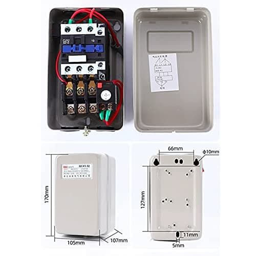 Magnetic Motor Starter 3 Phase Single Phase Magnetic Starter 5 Hp 220/240v Electric Motor Starter(for air Compressor) - Thumbnail 3