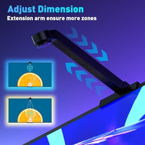 MIHEAL TV LED Backlight with AR Sensor,12.4FT RGB Strip Lights for 32-60 inch PC, TV & Monitor, Smart TV Lights Behind that Sync with Screen, Compatible with App Music Sync, for Gaming Room - Thumbnail 2