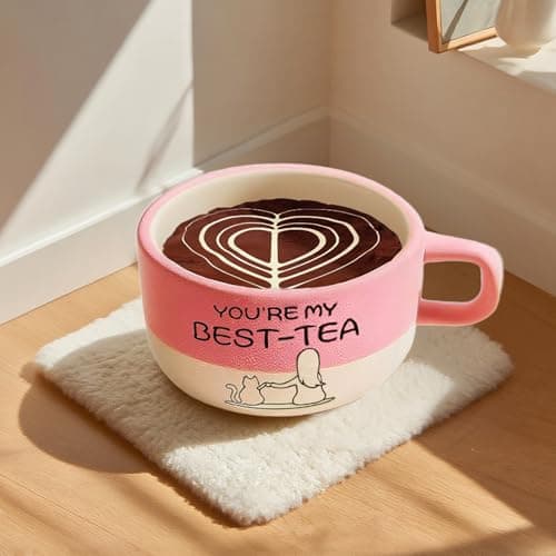 MOYMO Cute Cat Beds Kitten Beds, Soft Small Dog Beds, Washable Pet Beds for Puppy and Kitty, Funny Coffee Cup Shape, 20 Inch - Thumbnail 3