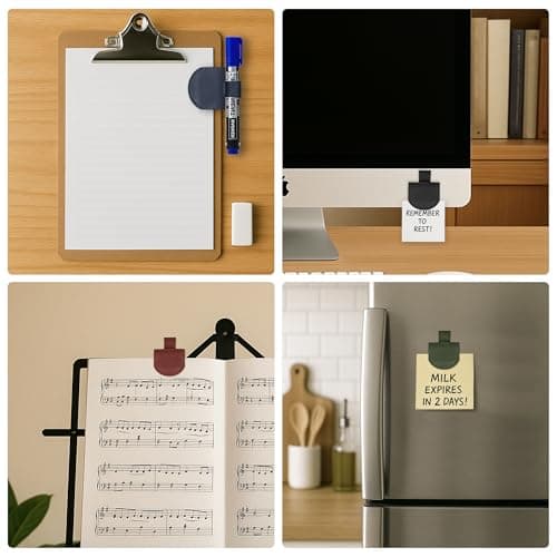 SESENSE Magnetic Pen Holder for Notebook - 3 Pcs Leather Magnetic Bookmarks Holder for Reading Women, Book Lover Gifts for Bookish, Wide Size - Thumbnail 4