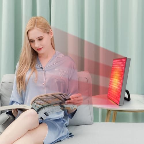 MOTAYU Red Light Therapy for Face,Red Infrared Light Therapy Lamp with Stand Panel Led 660nm & 850nm Infrared Light Device for Body - Thumbnail 6