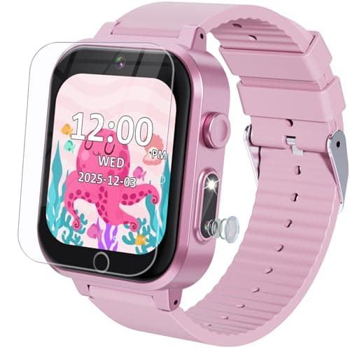 Kids Smart Watch for Girls Age 3-12 with 35 Puzzle Games, HD TouchScreen Smart Watch for Kids with Dual Camera, Video Player, Learning Card, Toddler Christmas Birthday Gifts Toy for Girls 5 6 7 8 9 10 - Image 1