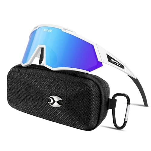 suoso Polarized Sports Sunglasses-Men-Women Cycling-Sunglasses: UV400 Wrap Around Running Sun Glasses for Baseball Fishing - Image 1