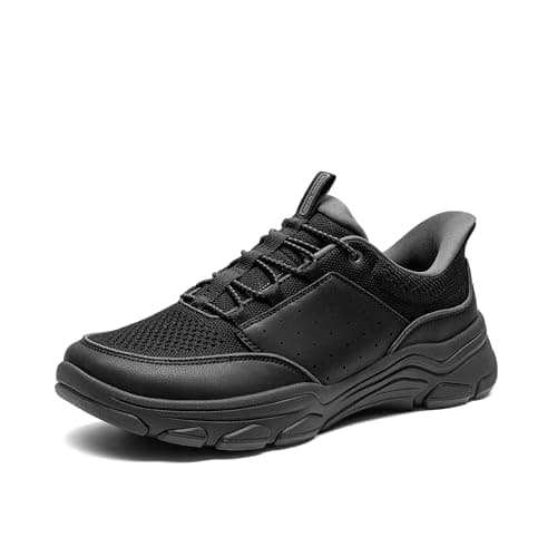 Bruno Marc Men's Slip-on Loafers Water-Repellent Wide Toe Box Non-Slip Walking Sneakers Lightweight Comfortable Casual Shoes,Size 8,All Black,SBSP26004M