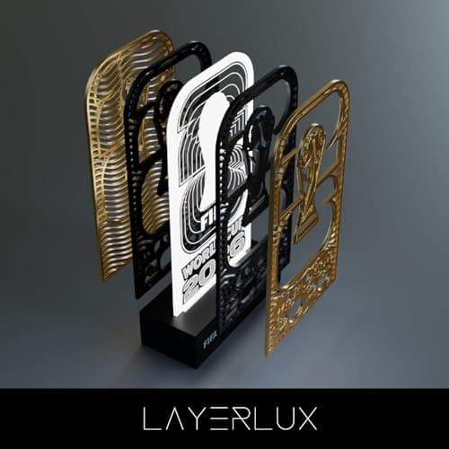 LAYERLUX 2026 FIFA World Cup Official Trophy LED Lamp – Acrylic Light-Up Display with Wooden Base, Plug-in Power, Collectible Memorabilia Gift for Soccer Fans, Kids, Teens & Adults for Bedroom Desk - Thumbnail 6
