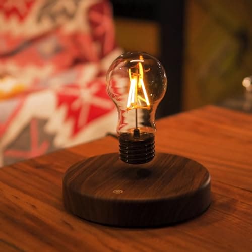 INOVAXION Levitating Floating Light Bulb, Magnetic Levitation Wireless Bulb Lamp, Gravity Lamps, Magnetic Levitating Decor& Display for Room and Office, Unique Tech Gift and Toy. - Image 1